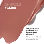 رژ لب مدادی اشتون مدل مات مخملی شماره CM08